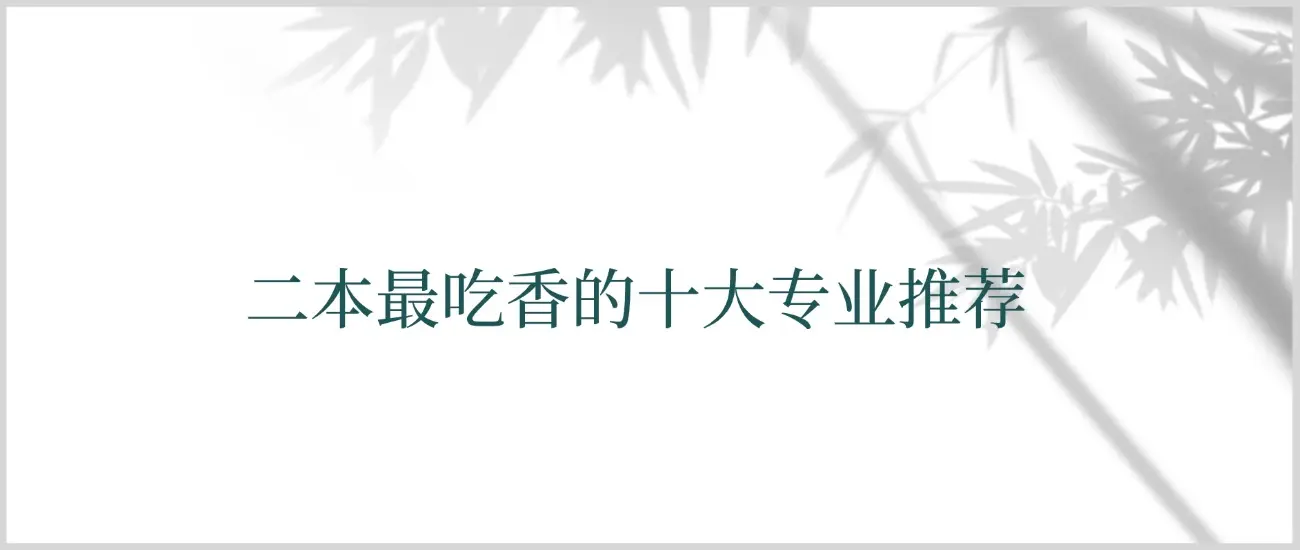 2026届家长必看：二本大学热门专业
